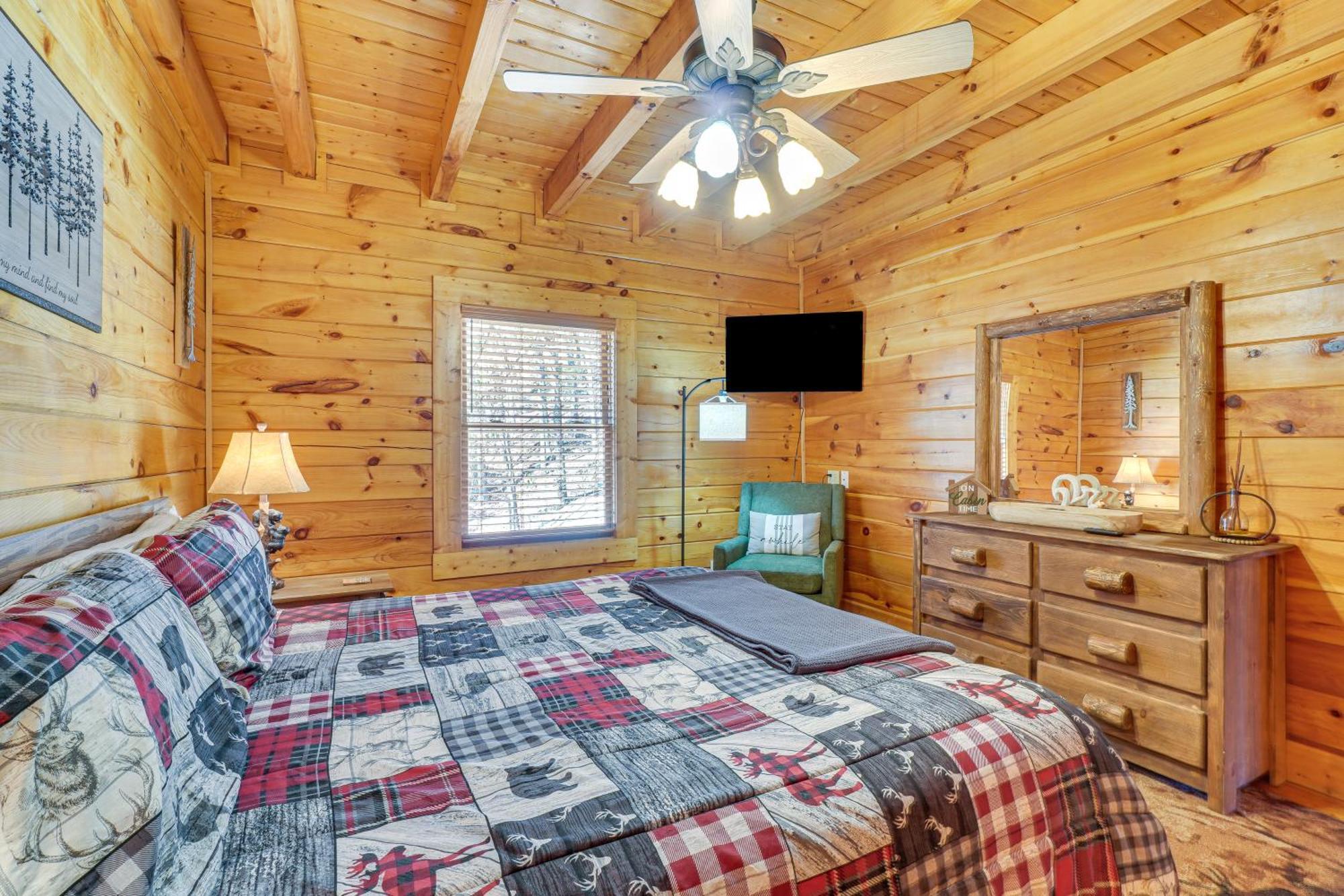 Sevierville Cabin With Deck Minutes To Pigeon Forge المظهر الخارجي الصورة